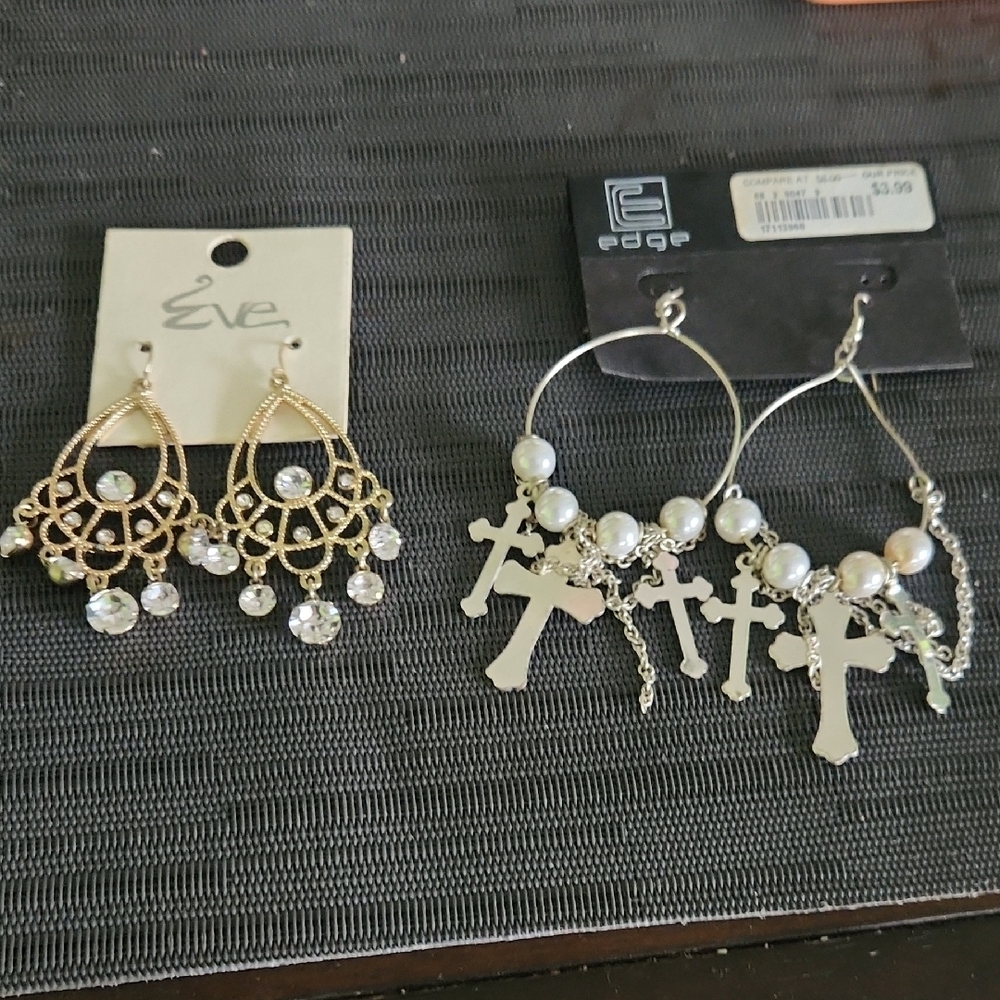 Eve Gold Plated and Silver Earrings Set